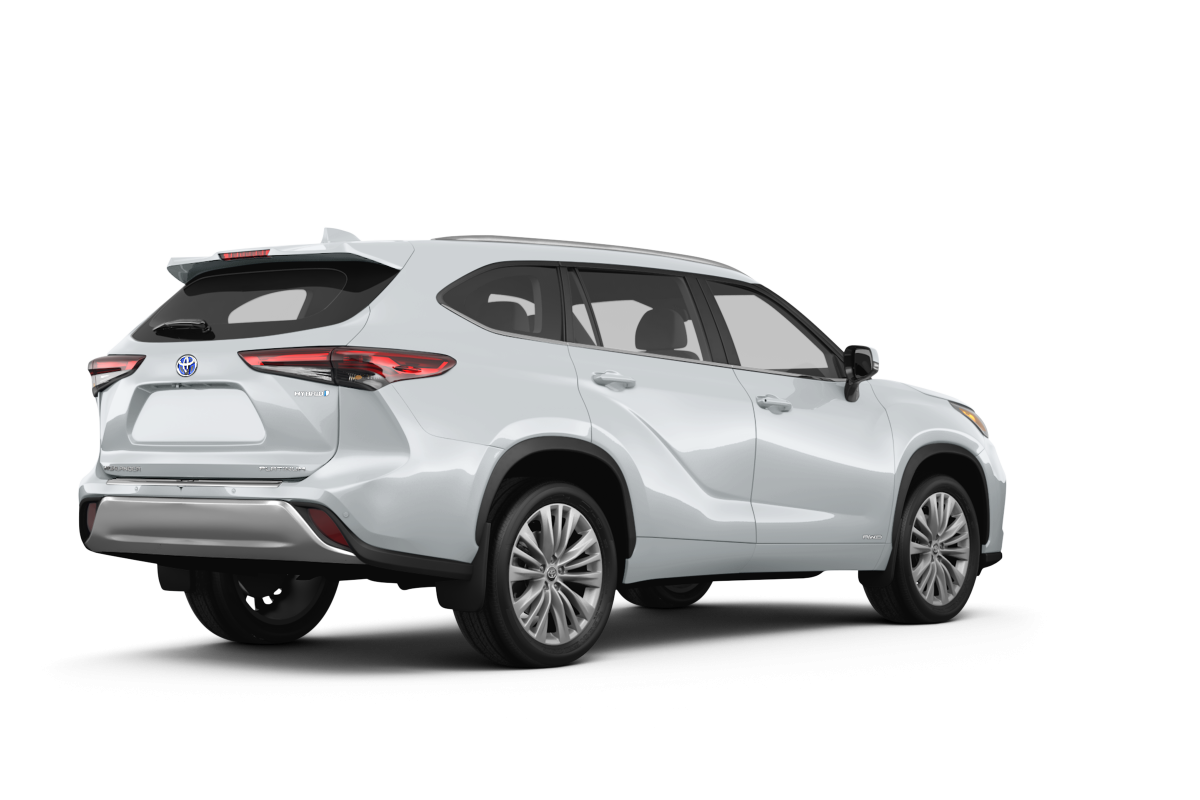 Toyota Highlander Hybrid  - Back view Toyota Highlander Hybrid  - Back view